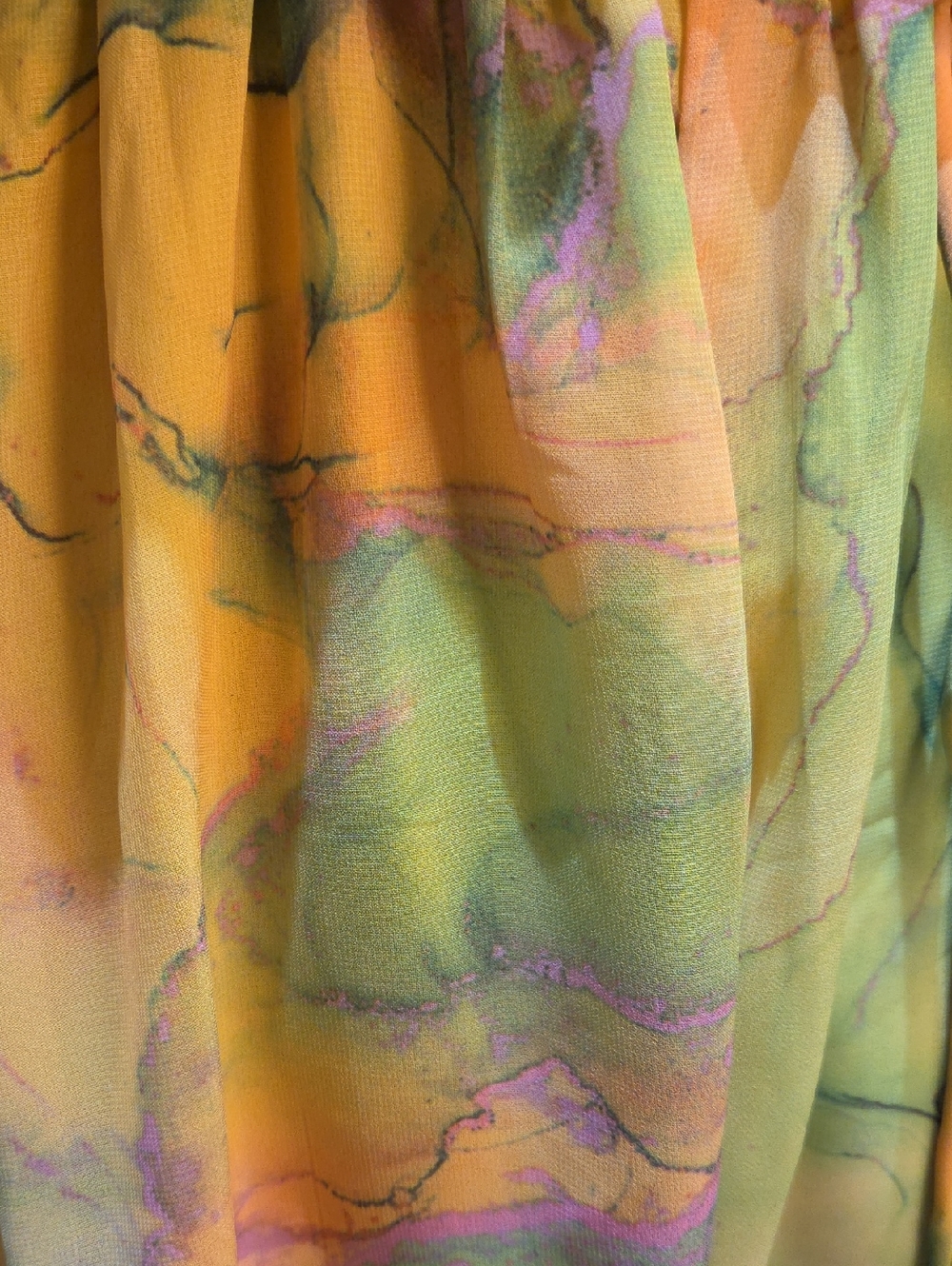 Nwt Large Fashion Nova Yellow Multi Marble Print Romper - Picture 17 of 17